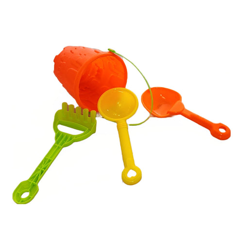 NALU ASSORTED ROUND CASTLE BEACH BUCKET SET 4PCS. TY1186