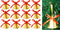 12 CHRISTMAS BELL DECORATIONS. HBC007