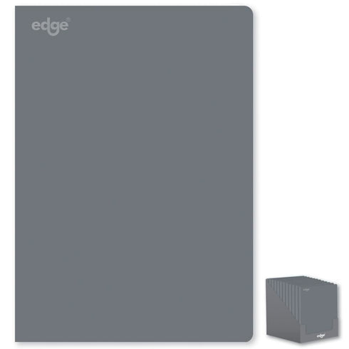 Grey Softcover Notebook - EDGE A4 80 GSM 160 Pages