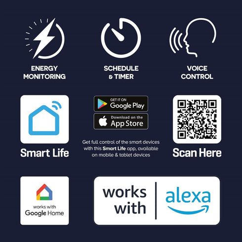 Daewoo Smart Plug Adaptor 13A - Control Your Devices Remotely
