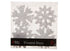 4 CHRISTMAS TREE ROOM DECORATIONS FROSTED SNOWFLAKES ORNAMENTS PARTY. PM451916