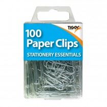 Tiger Paper Clips - 100 Count T301586 Essential Office Supplies