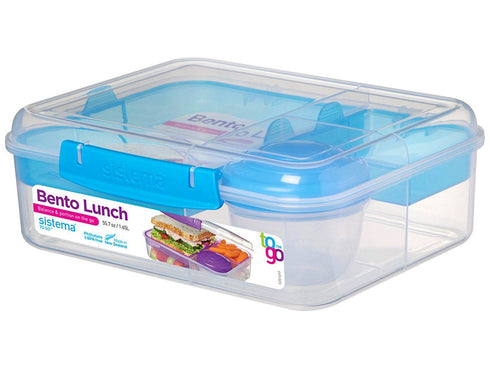 SISTEMA BENTO LUNCH TO GO 1.65L ASSORTED COLOUR. 21690-53C