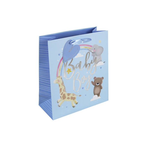 EUROWRAP BABY BOY MEDIUM GIFT BAG APX 22 X 10 X 25 CM. 35389-3C
