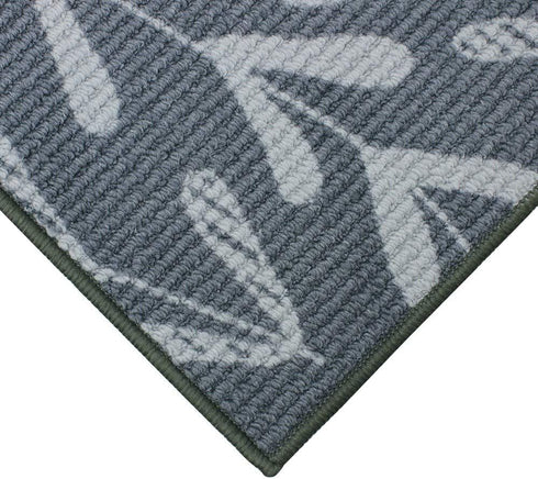 Washable Door Mat - JVL Fiora Latex Backed, 44x75cm Assorted Designs