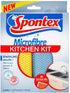 SPONTEX MICROFIBRE KITCHEN KIT (2 CLOTHES). 12090962