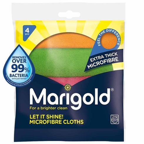 MARIGOLD LET IT SHINE MICROFIBRE CLOTHS 4/PK. FH150442