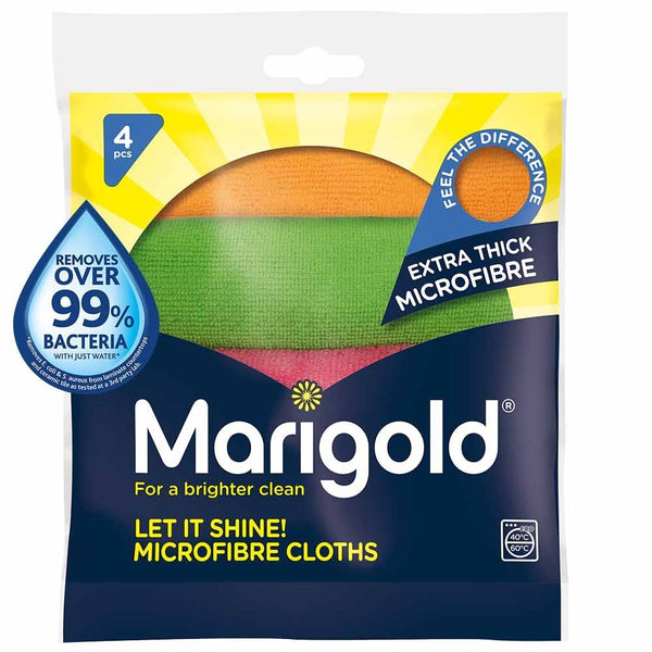 MARIGOLD LET IT SHINE MICROFIBRE CLOTHS 4/PK. FH150442