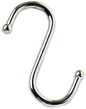 Chromed S-Hooks 75mm - Organize Your Kitchen with STAR PACK 72131