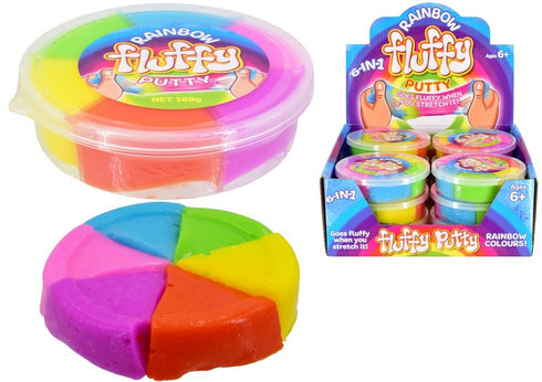 Rainbow Fluffy Putty - Colorful Slime Fun for Kids TY0133
