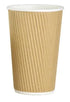 Ripple Wall Cups - Brown Kraft 16oz Hot Drink Cup 10441.16