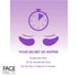 FACE FACTS WRINKLE CARE GEL EYE PATCHES - COLLAGEN & LAVENDER. 82190-150