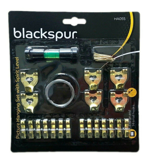 Picture Hanging Kit with Spirit Level - BLACKSPUR HA055