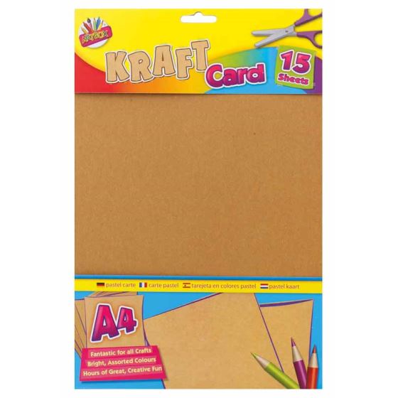 Kraft Card Sheets A4 - ARTBOX 15 Pack TA6884