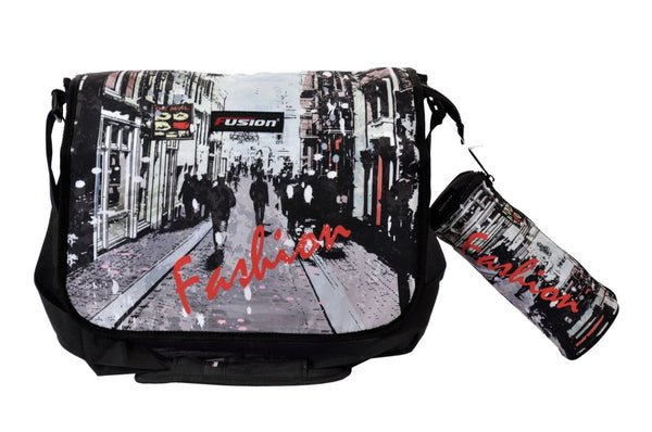 MESSENGER BAG PENCIL CASE FUSION STREET FASHION. FFA05