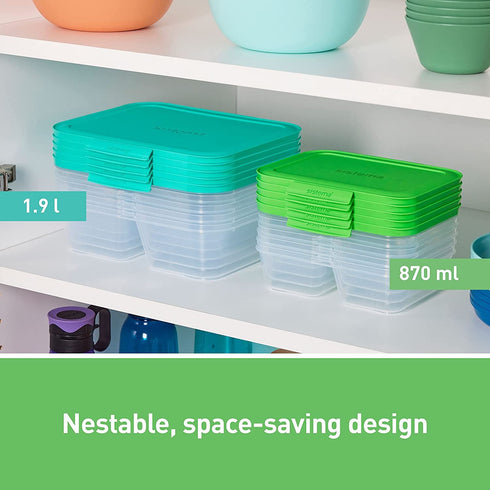 SISTEMA NEST IT MEAL PREP COMPARTMENT CONTAINERS 870ML 5/PK. SIS59165