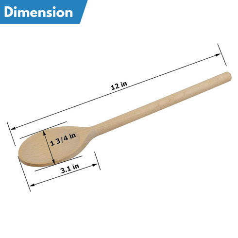 APOLLO BEECH WOOD SPOON 12". 9093