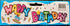 Birthday Party Banner - Colorful Celebration Decor JL0140