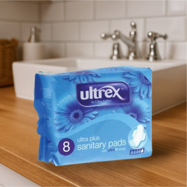 ULTREX ULTRA PLUS SANITARY PADS 8S. 5060110223404