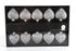 10 FROSTED HEART LED LIGHT GARLAND CHRISTMAS. XMS0178