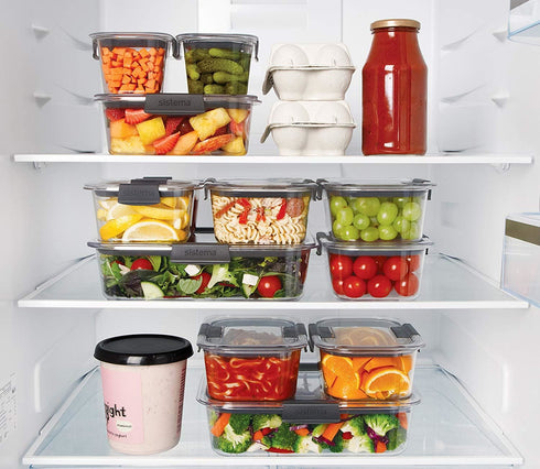 SISTEMA LEAK PROOF FOOD STORAGE CONTAINER CLEAR WITH GREY 920ML. SIS55110