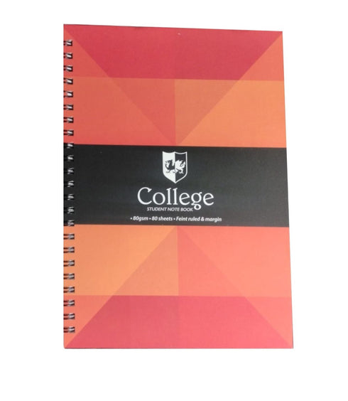 TIGER A5 COLLEGE RANGE TWINWIRE NOTE BOOK 80SHEETS. T302528