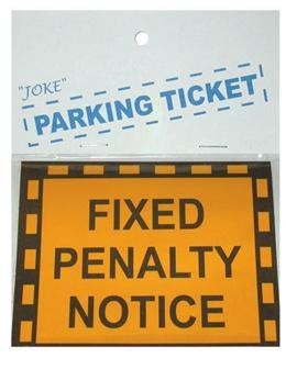 Fake Parking Ticket - Perfect Novelty for Pranks TY7771