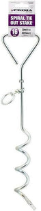 PRIMA 16 INCH PET SPIRAL TIE OUT STAKE METAL (8MM). 41050C