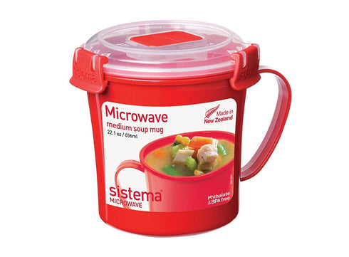 SISTEMA MICROWAVE SOUP MUG MEDIUM 656ML. SIS1107