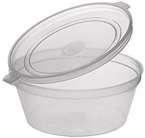Clear Hinged Lid Containers 2oz - Bulk 1000 Pack 0852HINGE