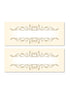 Gold Stripe Place Cards - Elegant Table Setting Accessories