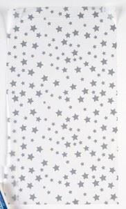 Silver Star Tissue Paper - Elegant C181 Printed Wrapping
