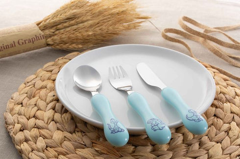 Kids Dinosaur Cutlery - Stainless Steel Set for Children | GREENWORKS
