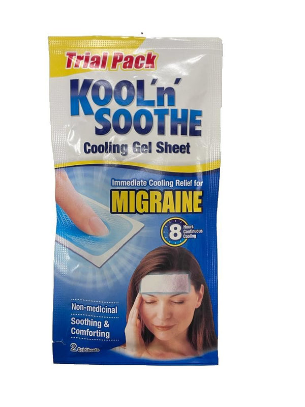 KOOL N SOOTHE MIGRAINE COOLING GEL SHEET 2/PK. 3745254