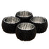 BLACK NAPKINS RING 4 PK. KI6746B