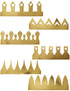 6 GOLDEN GOLD PARTY CROWN HAT KING QUEEN DRAMA PLAY ART CRAFT. DP21063