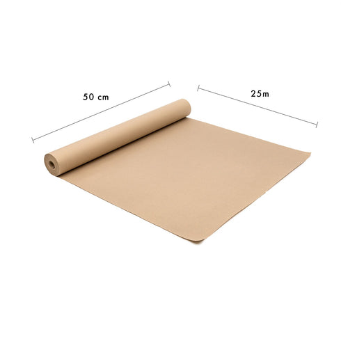 Eco Kraft Paper Roll - PUKKA 25M x 50CM for Packaging 9662PCK