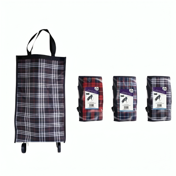 FOLDING SHOPPING TROLLEY WITH WHEELS. HH2634