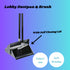 Lobby Dustpan Set - ELLIOTTS with Self-Closing Lid & Long Handle