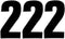 Self Adhesive Number 2 - Black, 75mm, 3-Pack | STARPACK 72639