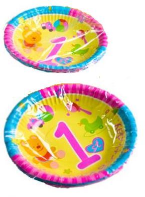 8PK 1ST BIRTHDAY PARTY BOWLS. DP07437