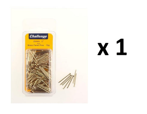 Brass Panel Pins 25mm - High-Quality Solid Brass FS40229