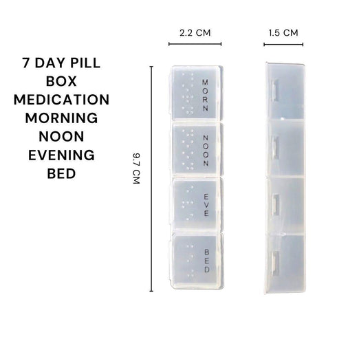 Pill Organizer Box - 7 Day Medicine Dispenser DGI0214 HH1025