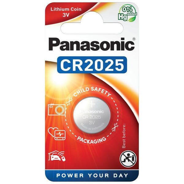 CR2025 Battery Cell - Panasonic Lithium Coin Power Source PANACR2025