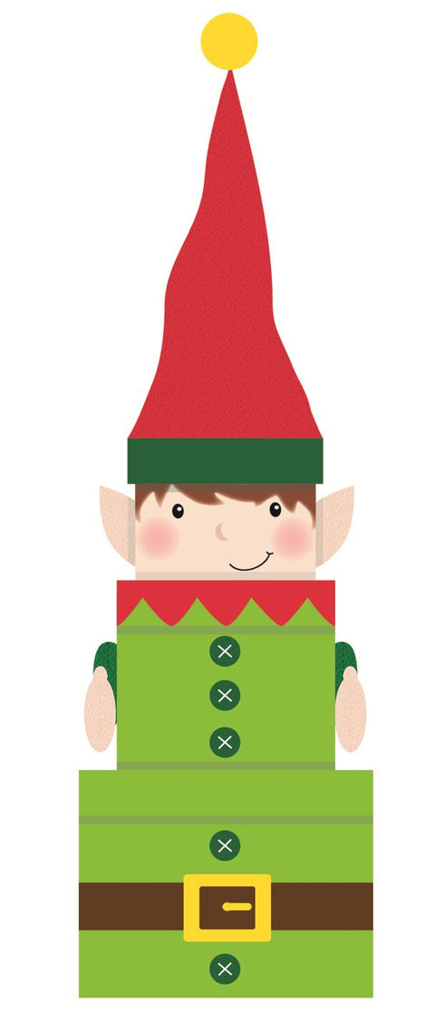 CHRISTMAS PARTY ELF GIFT BOX 3/SET. EWX23481BX