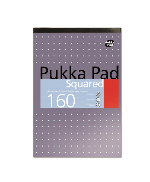 PUKKA A4 5MM SQUARED REFILL PAD 160 PAGES. REFSQD
