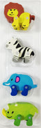 CUTE ANIMAL OR CAR VEHICLE ERASER SET ASSORTED SUPPLIED. 801738
