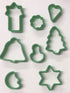 ASSORTED 8 CHRISTMAS CUTTERS DOUGH COOKIE BISCUIT. HCCC HCCT