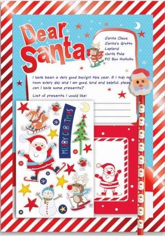 Santa Letter Kit - Kids Create Christmas Letter to Santa Pack