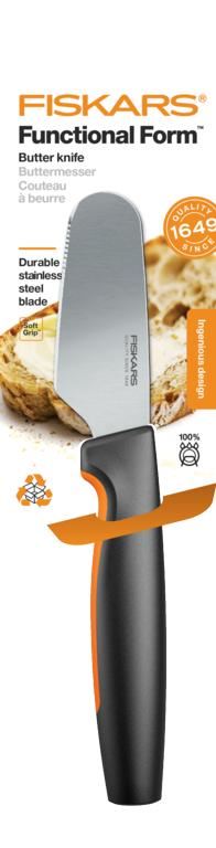 FISKARS FUNCTIONAL BUTTER KNIFE SPREADER KNIFE 8CM